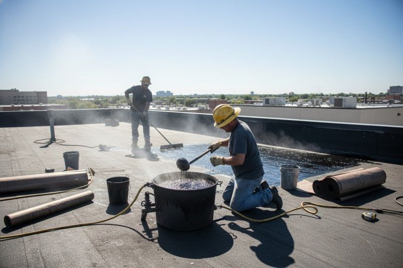 Flat Roof Tar Repair